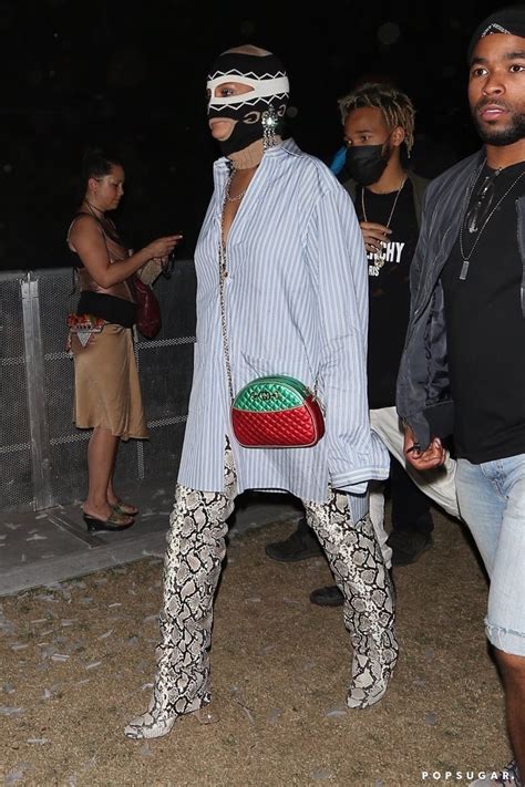 rihanna wearing gucci 2018|rihanna coachella dress.